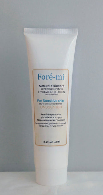 Foré-mi Natural Skincare Hydrating Lotion For Sensitive Skin (Unscented) 100ml Tube
